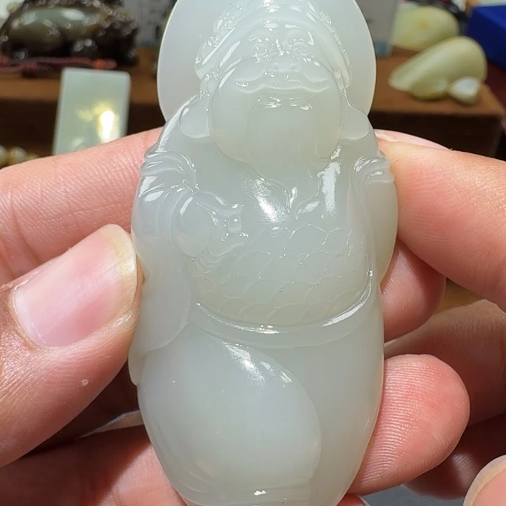 和田玉未镶嵌挂件