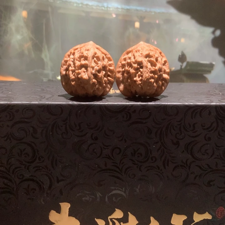 吊坠文玩核桃36野生原树龙脉091010