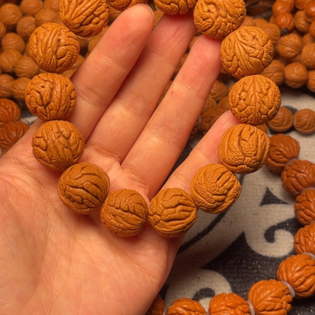 桃核手串龙纹桃核