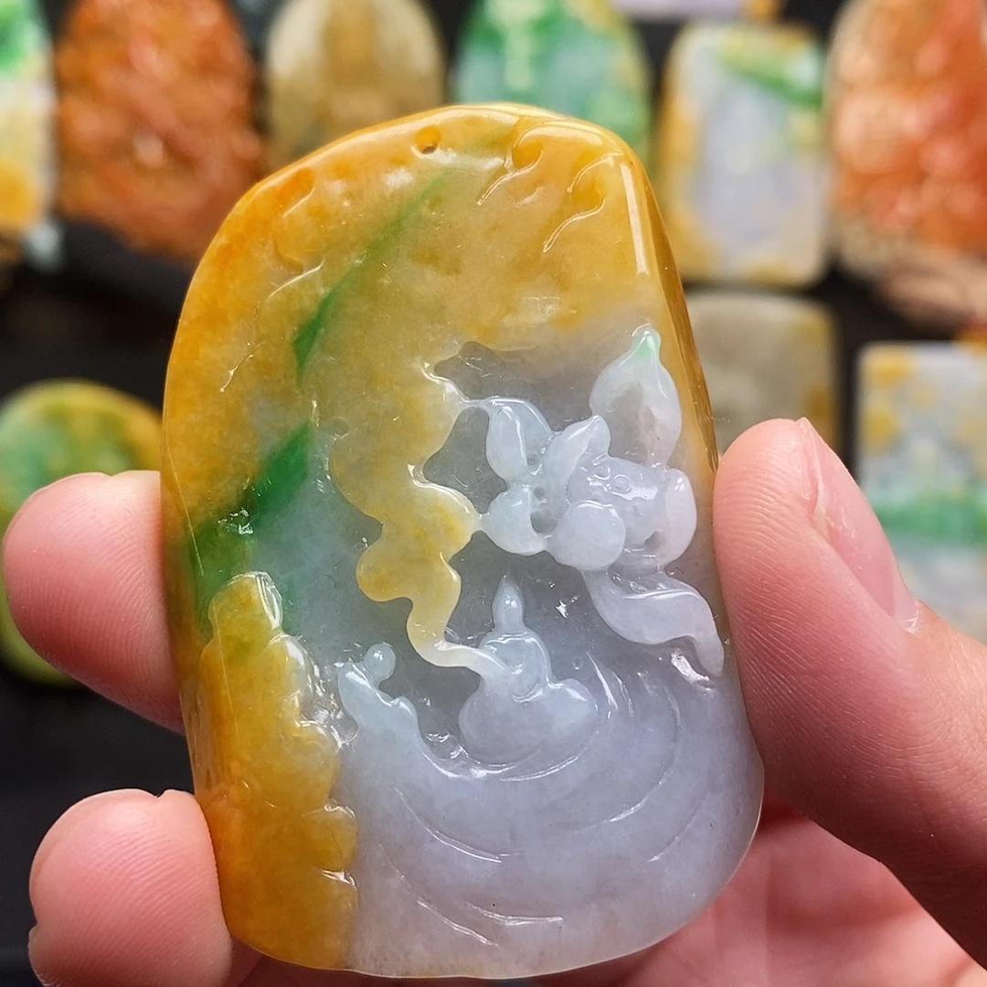 定制翡翠未镶嵌翡翠A货一物一证