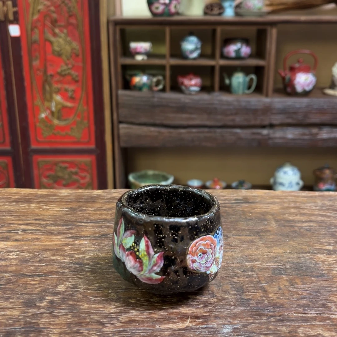柴烧手工手绘陶瓷