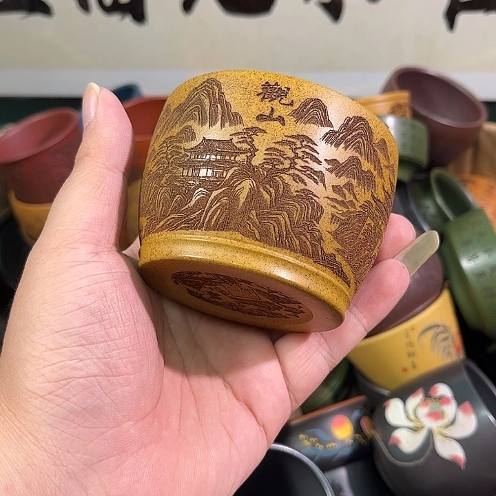 茶杯紫砂全手工紫砂主人杯