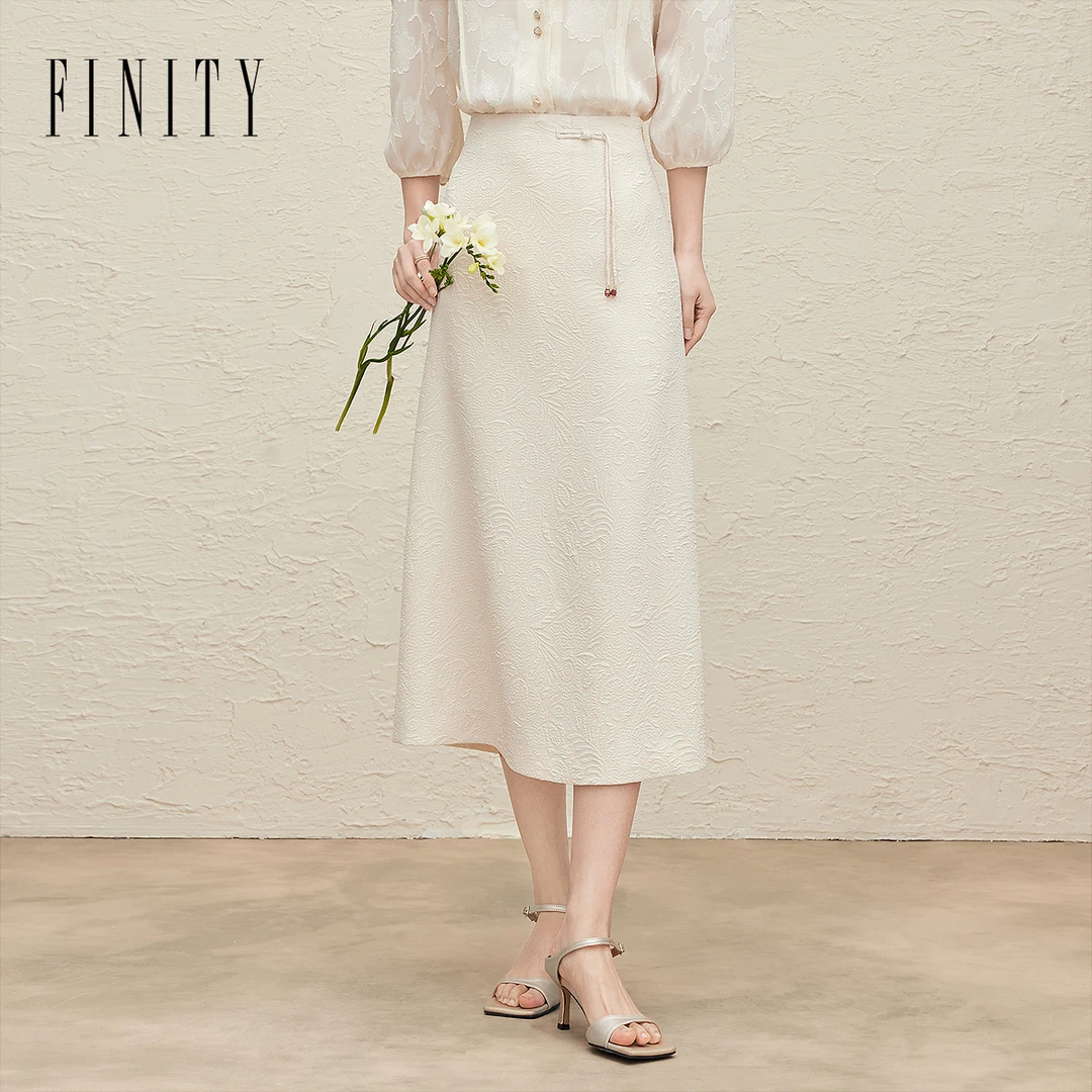 FINITY 新款设计感盘扣半裙 F21X7A11Q2