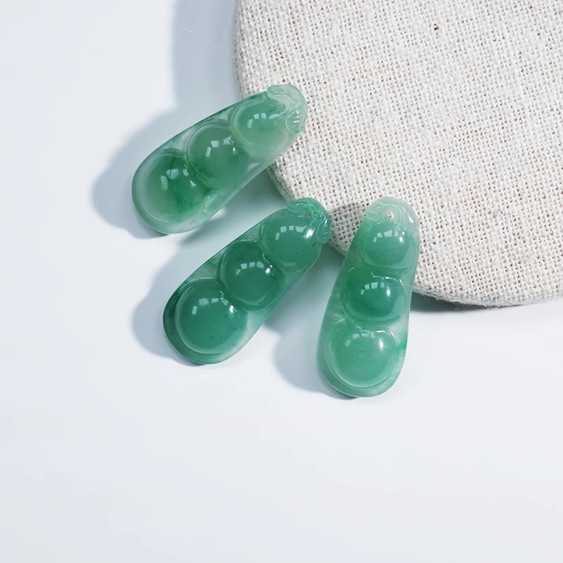 【同德手镯】天然石英质玉非洲翠冰飘花福豆  多样性发一