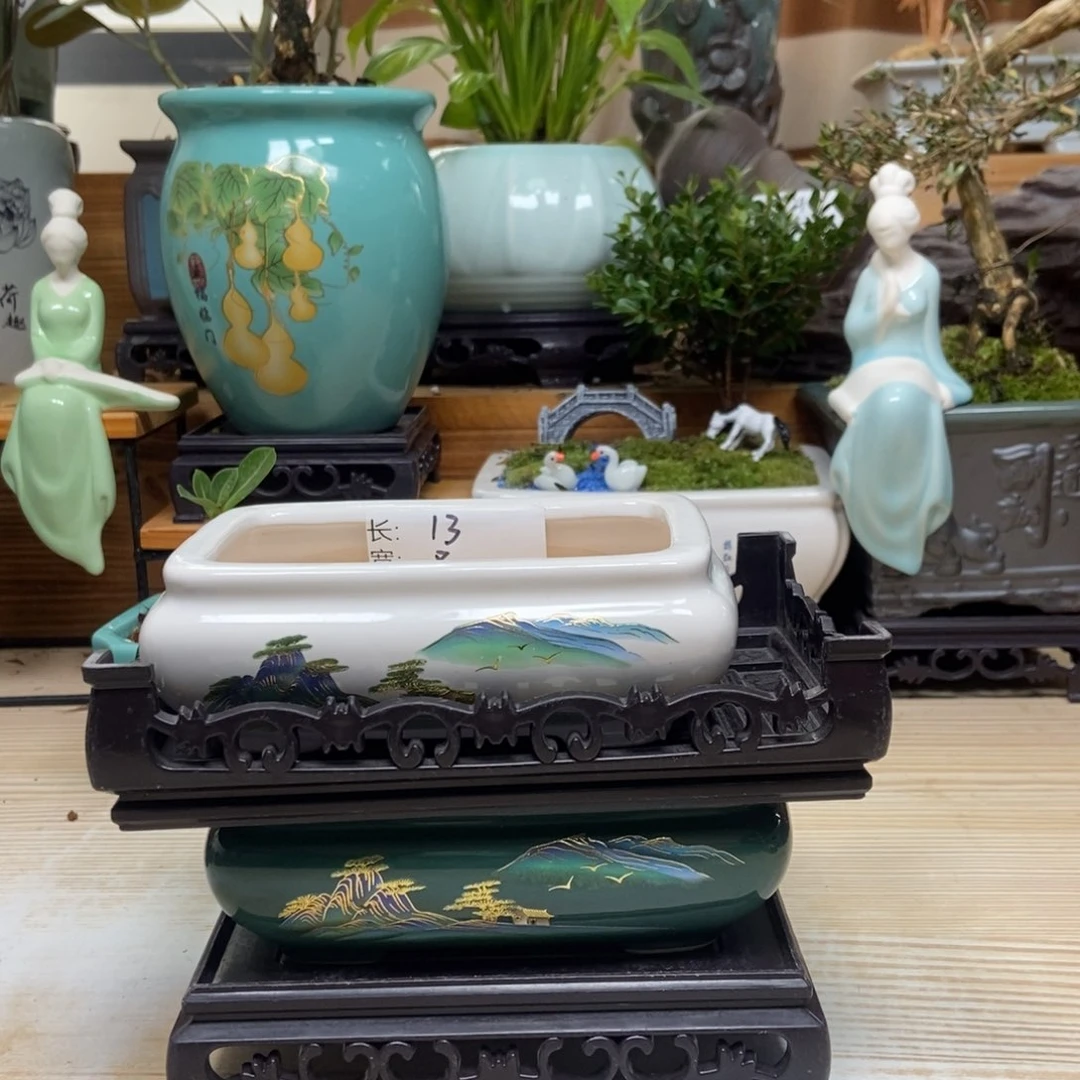 紫砂花盆陶瓷花盆陶瓷艺术