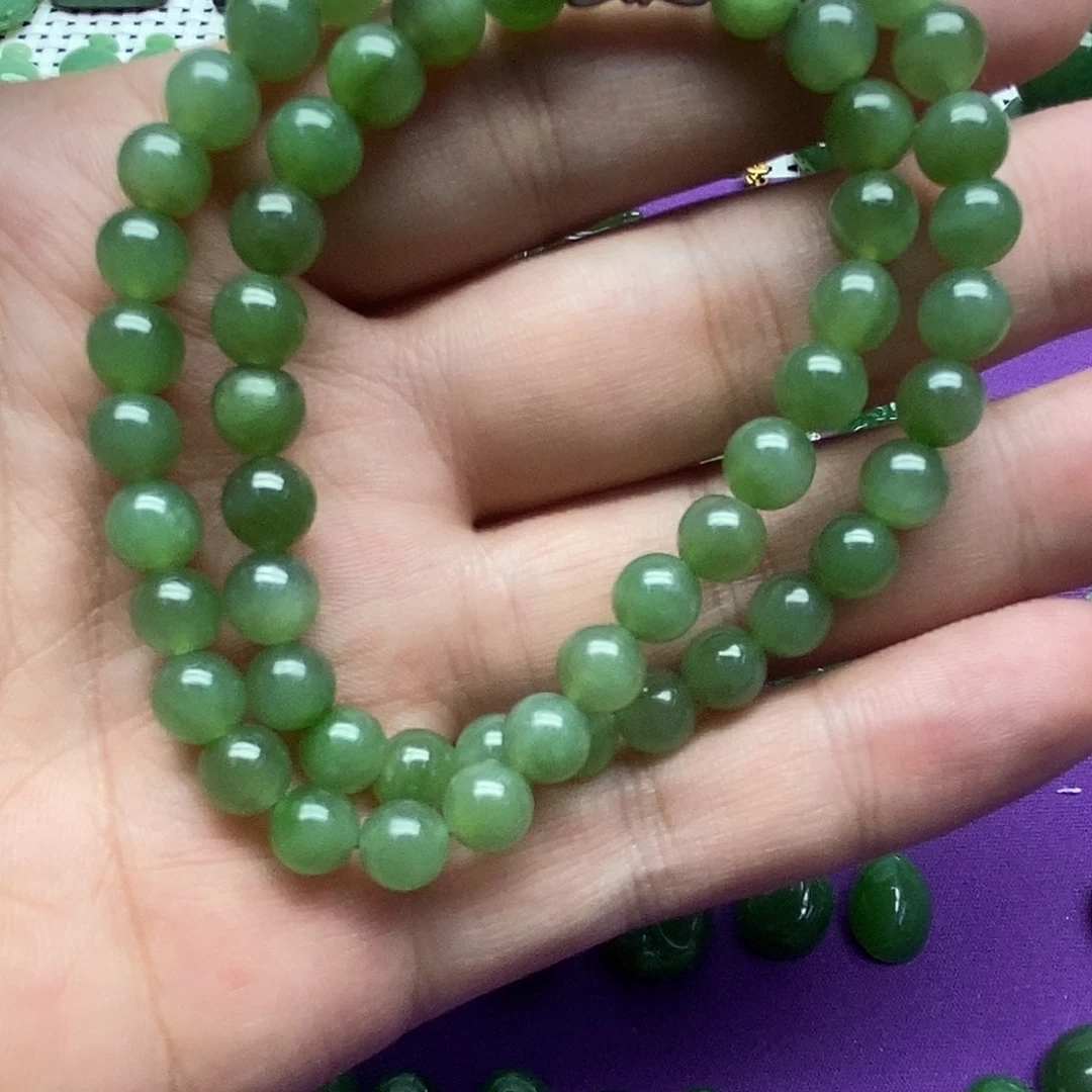 和田玉（碧玉）未镶嵌项链