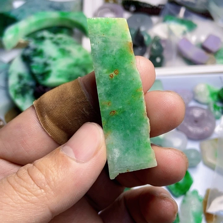 翡翠散珠天然翡翠A货挂件