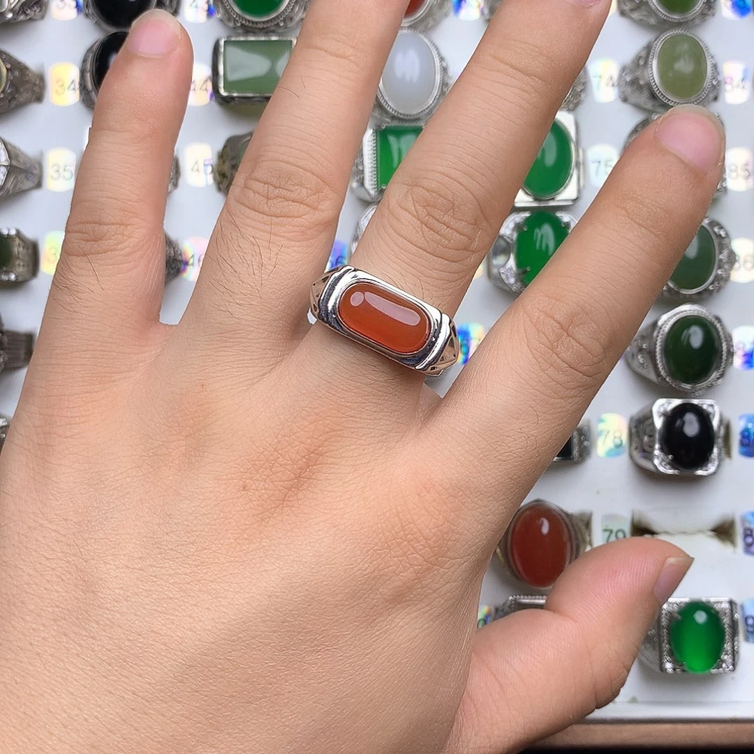 玛瑙/玉髓戒指合金