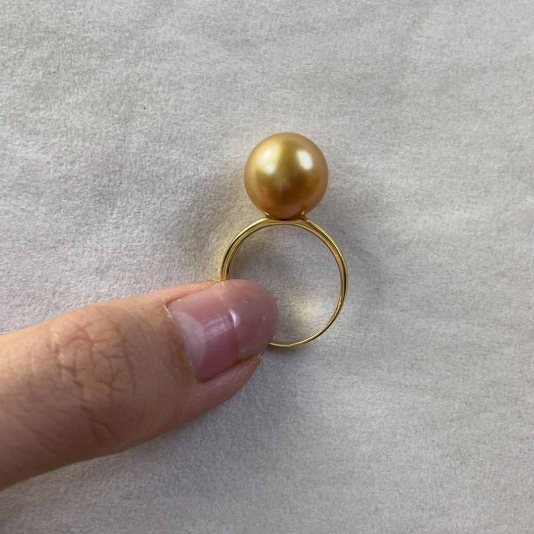 海水珍珠18K金镶嵌戒指