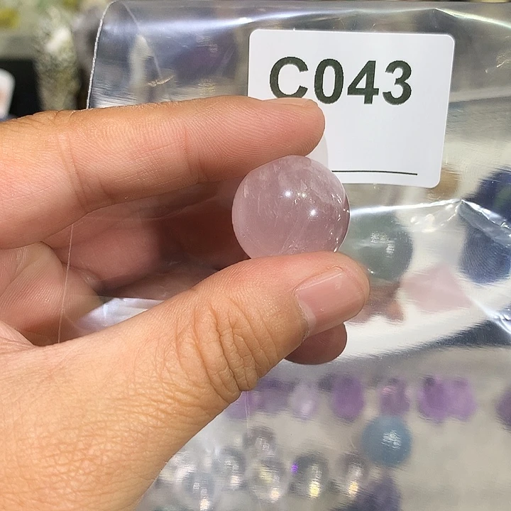 淇***励未镶嵌水晶珠宝半成品天然水晶C043