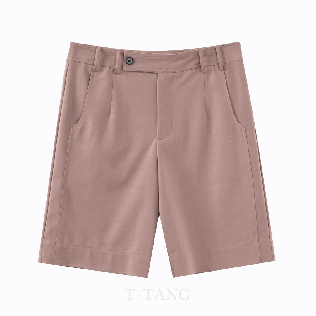 FL夏季纯色百搭休闲时尚五分简约直筒舒适女士短裤【2767】