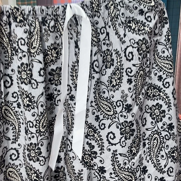 莫代尔纤维棉绵绸睡裤腰果花