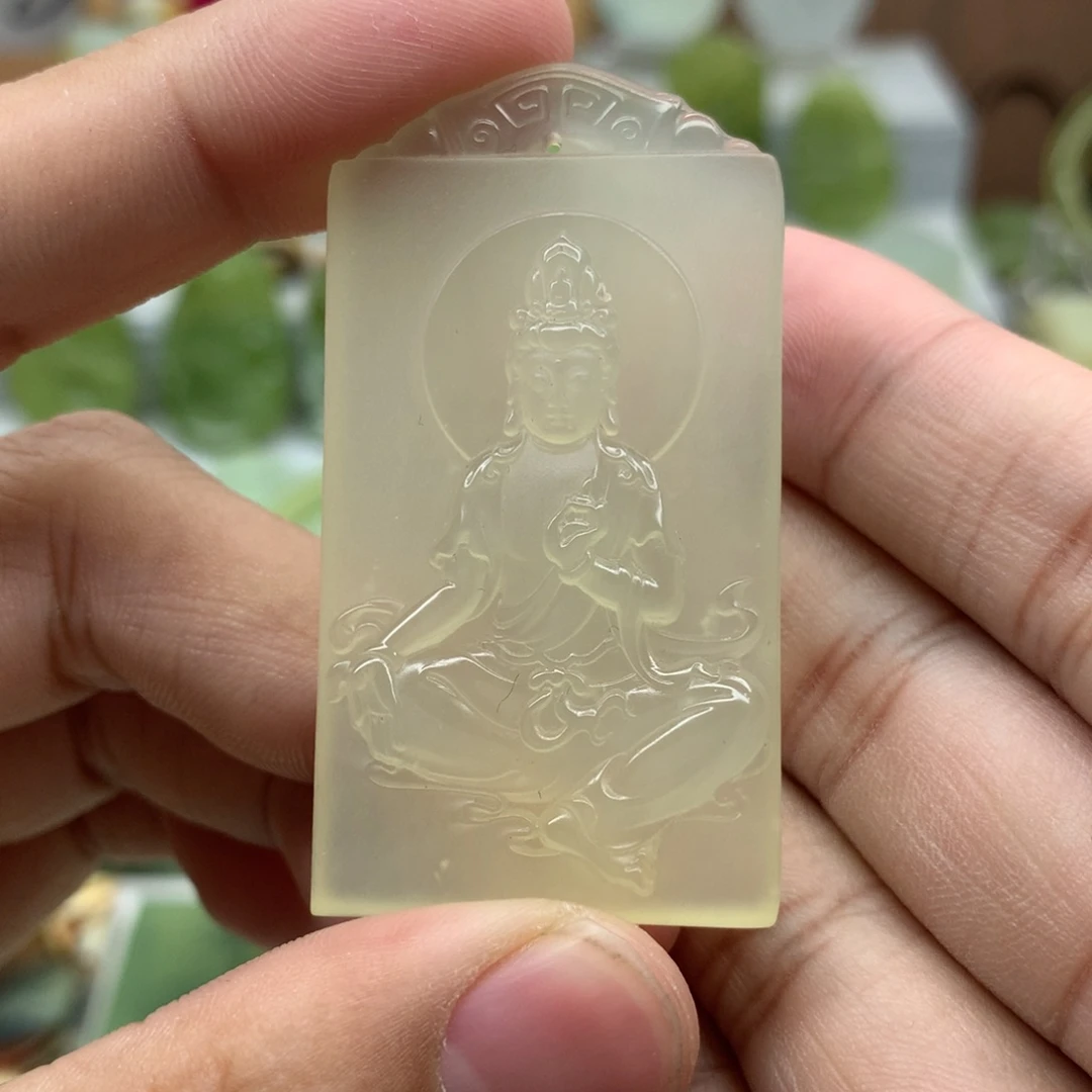 岫玉未镶嵌吊坠(不含链)