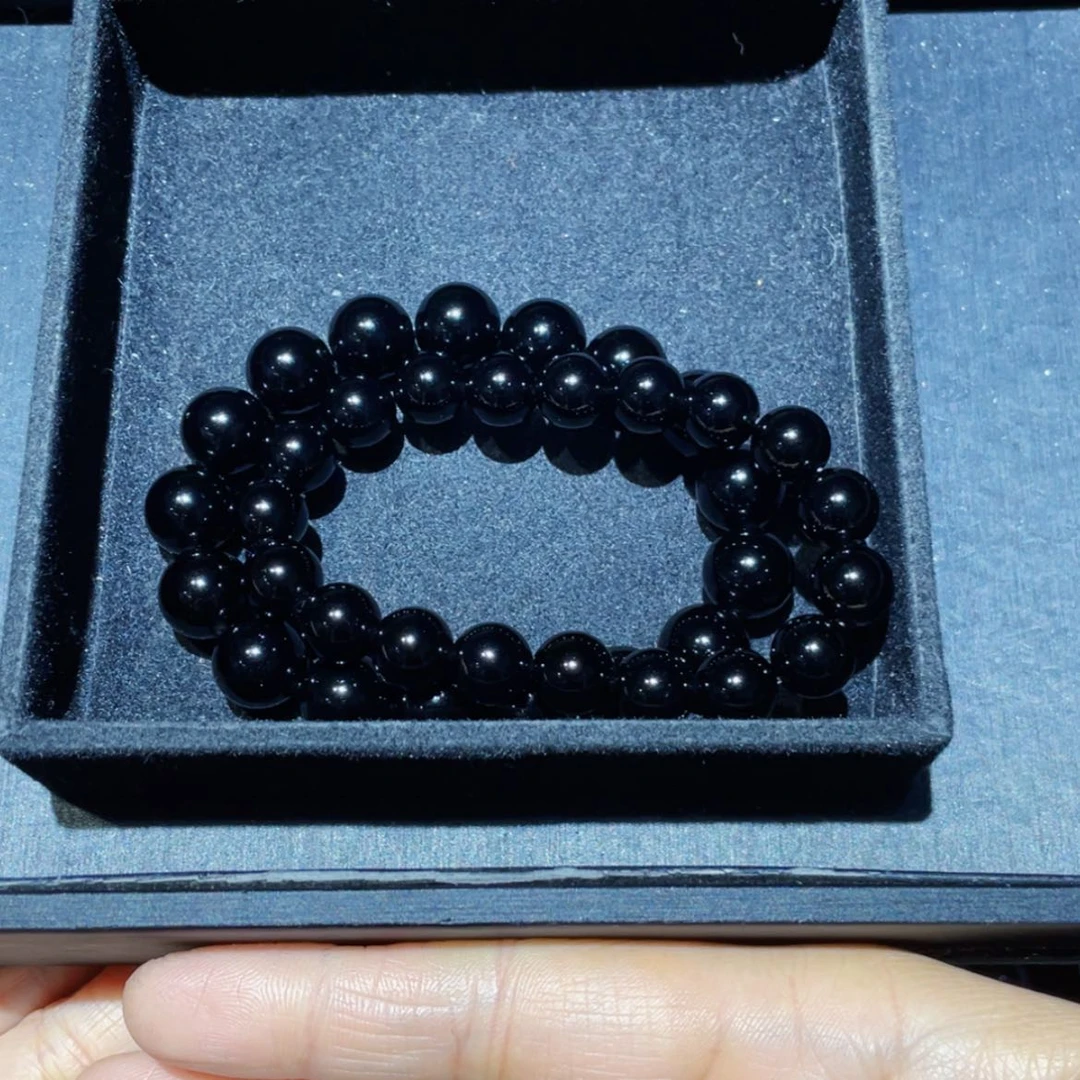 【闪购商品】黑曜岩手链未镶嵌唯**渡