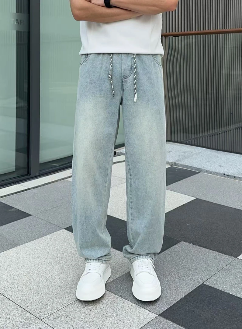 【经典牛】2025新软牛仔裤休闲百搭宽松浅怀旧经典直筒牛仔裤男女款
