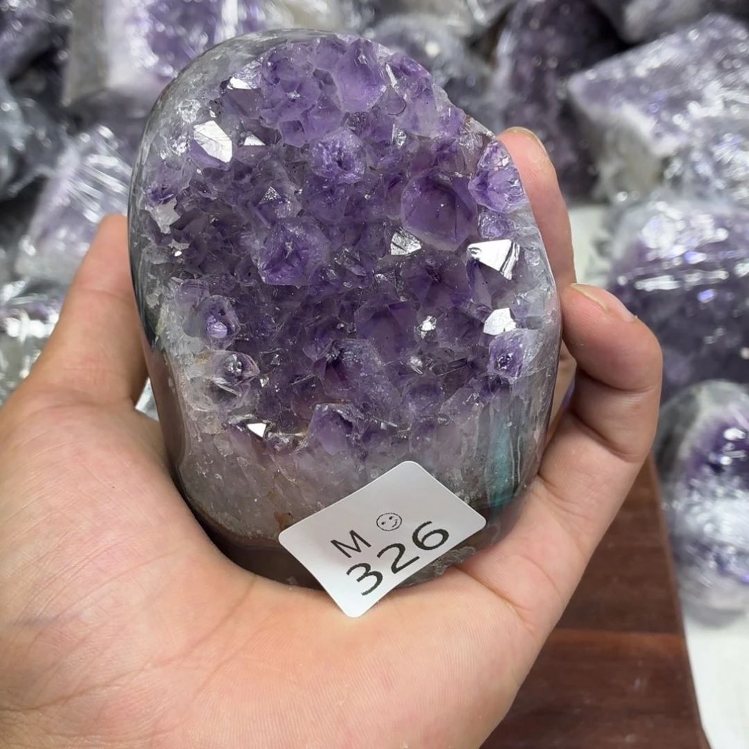 紫晶摆件未镶嵌水晶