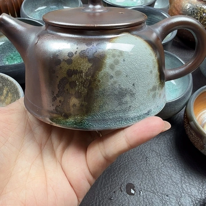 手工手作柴烧裸烧壶