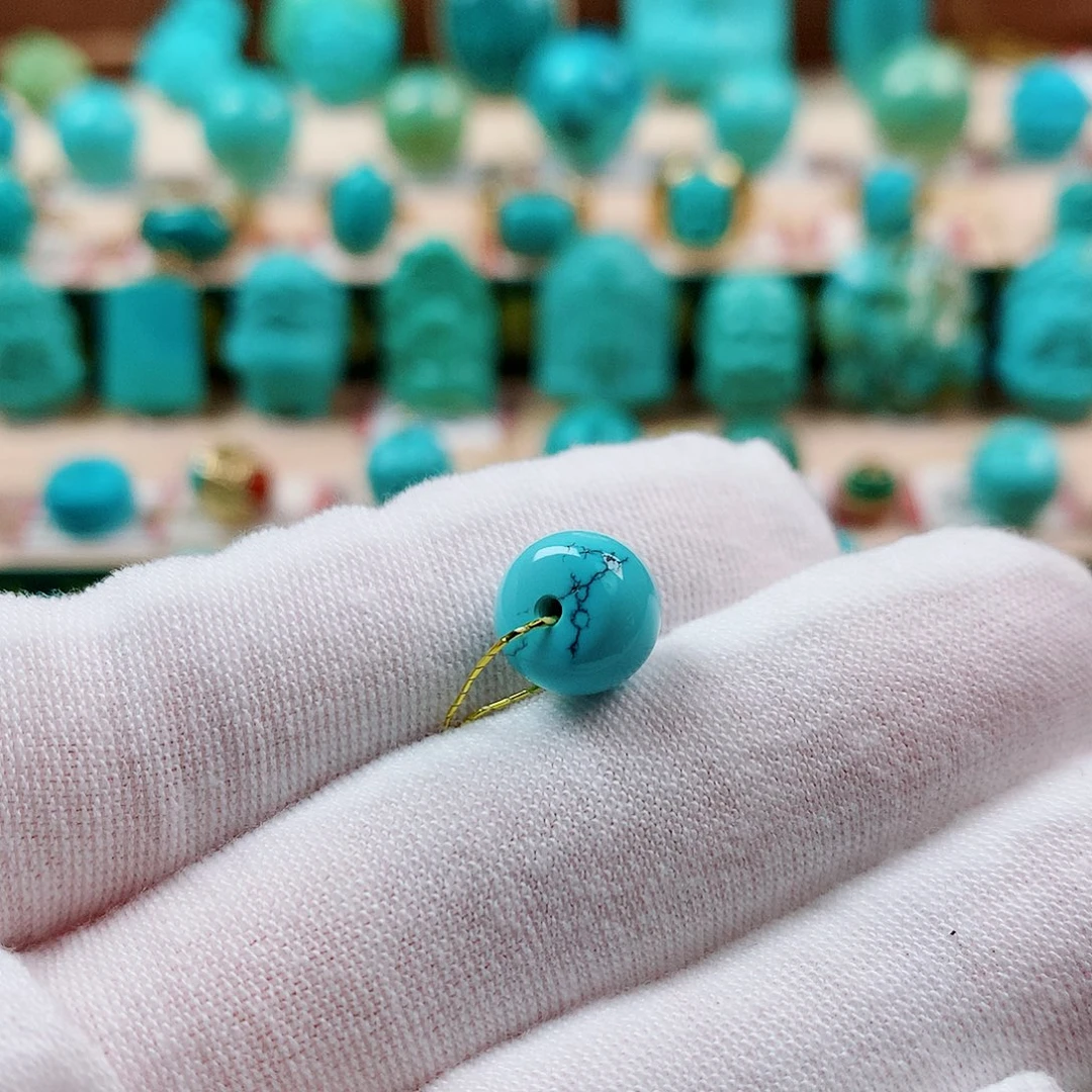 韩***.绿松石未镶嵌配饰