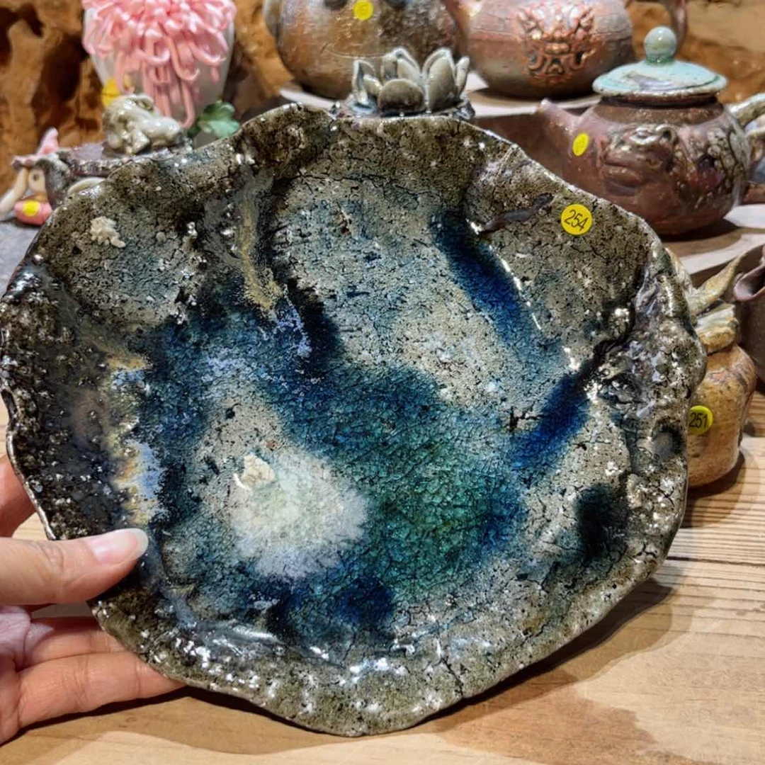 【闪购商品】品**客柴烧茶具手工壶承254