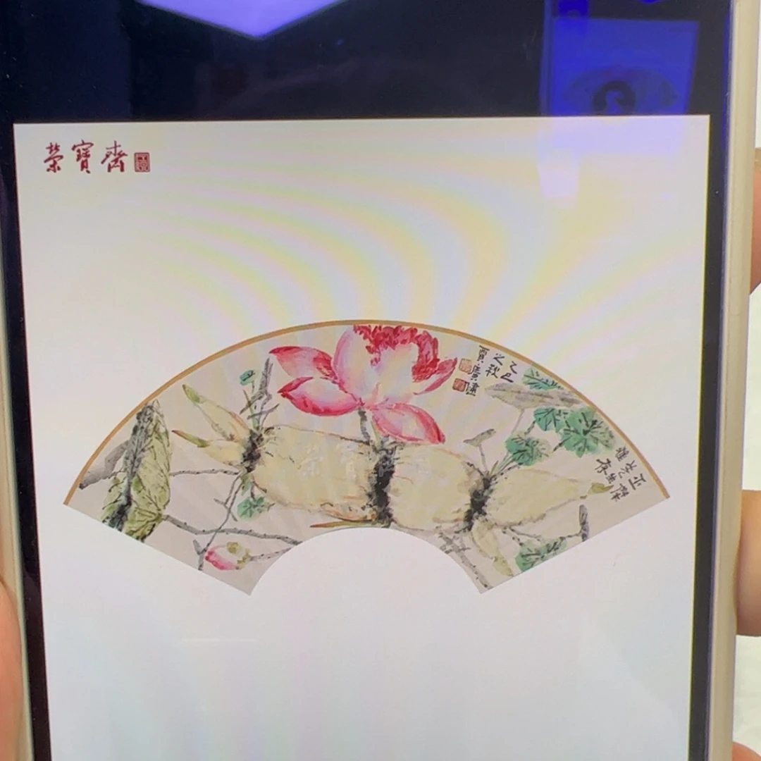 纸本无（a19195-1）荷塘 书画