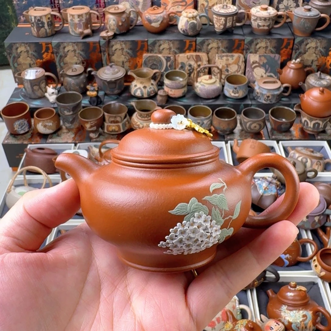 茶壶紫砂140ml原矿精工半手