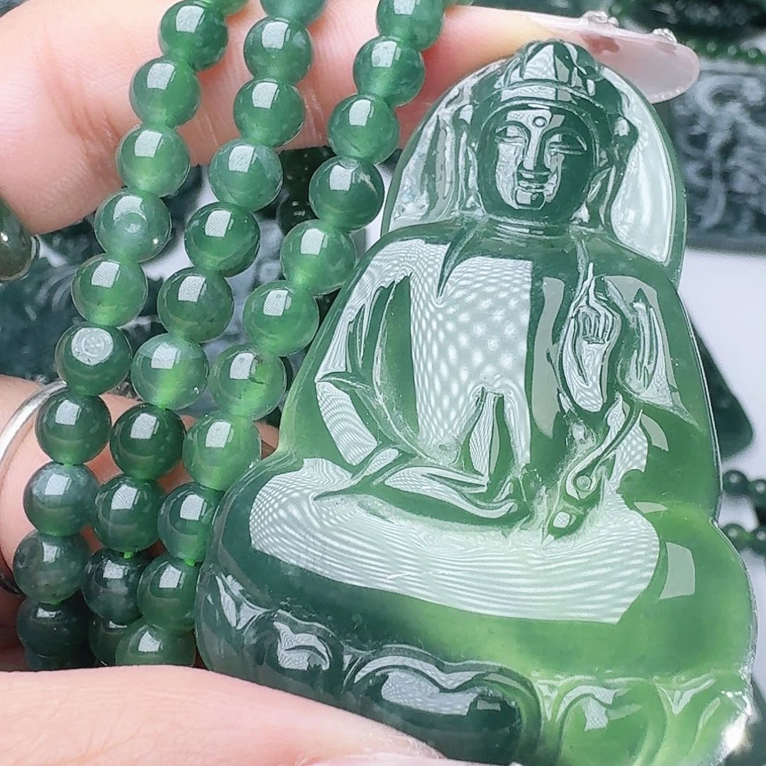 翡翠未镶嵌颈饰111