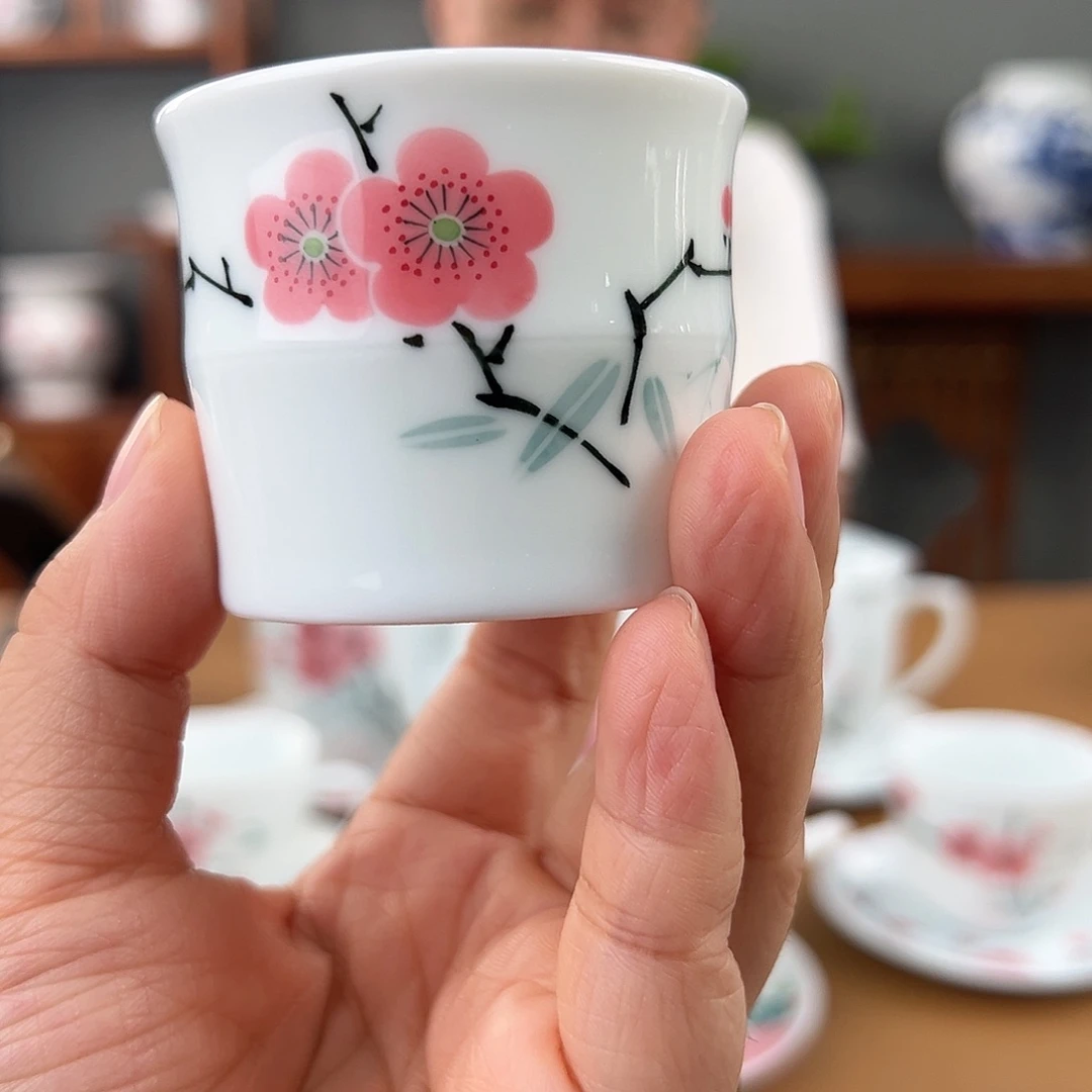 黑***0翠竹红梅竹节杯杯
