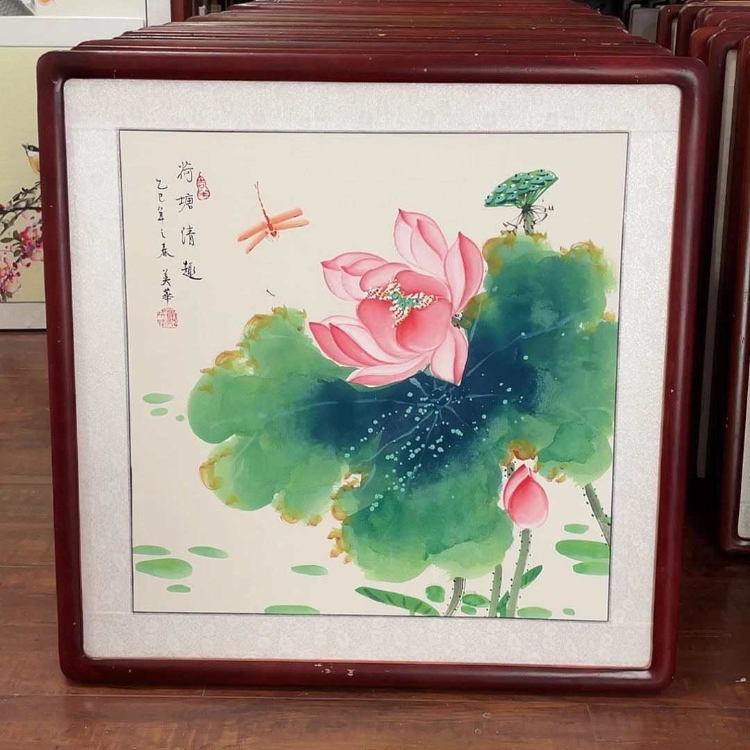 国画带框尺寸63*63厘米