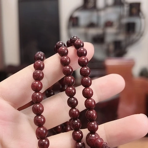 檀香紫檀（小叶紫檀）0.6*108手链女士