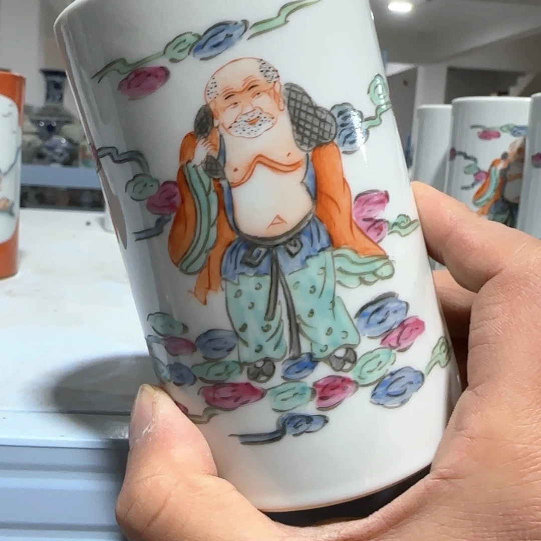 瓷片摆件手绘瓷器全部处理