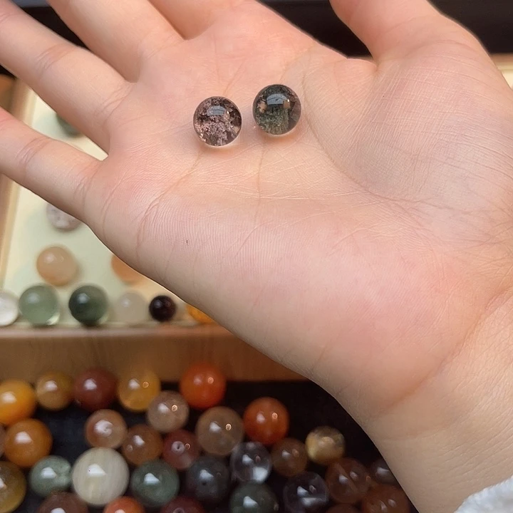 珠宝半成品水晶未镶嵌10.7 mm莫奈花园