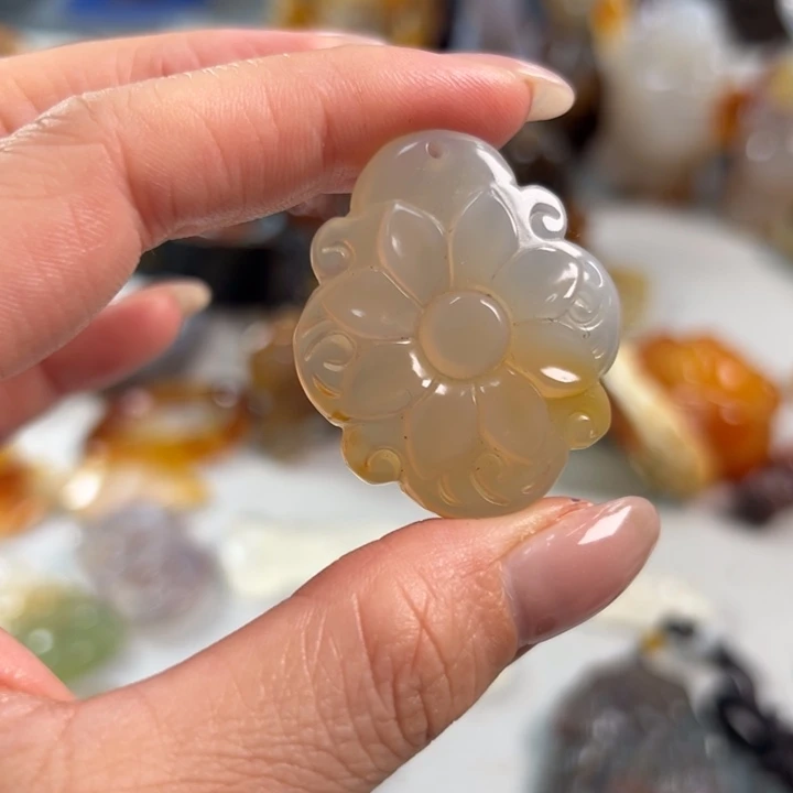 玛瑙/玉髓吊坠(不含链)未镶嵌