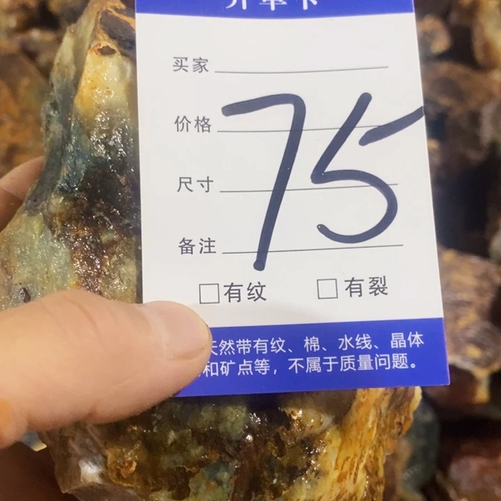 闻***语蛇纹石玉未镶嵌原石