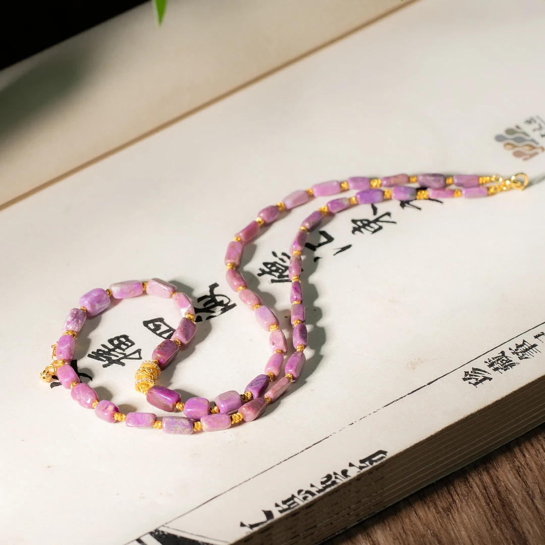 18K金樱花粉舒俱来DIY锁骨链/40cm+-/3-4mm/多样性发一/C762/孤