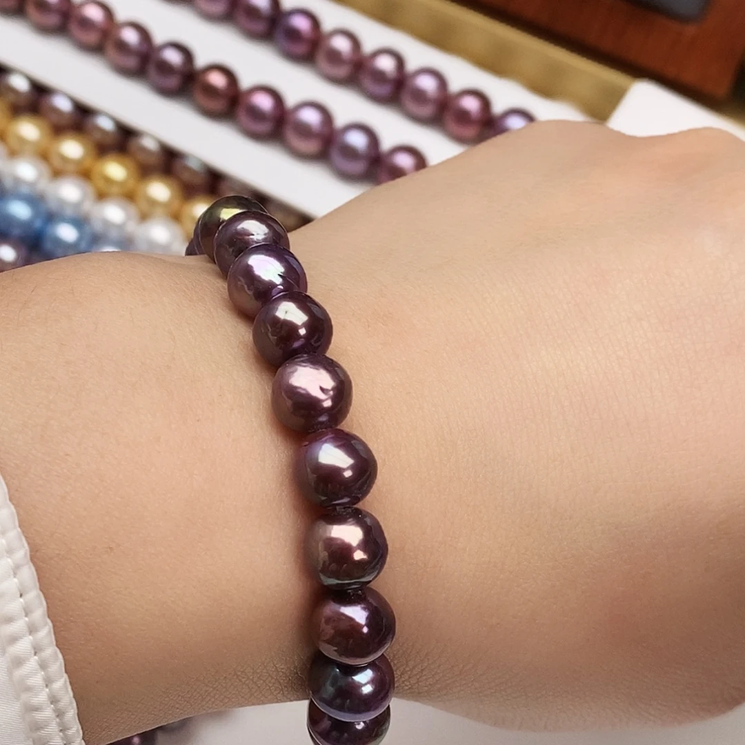 颈饰银S925镶嵌淡水珍珠