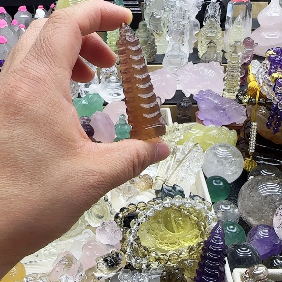 未镶嵌车挂水晶摆件