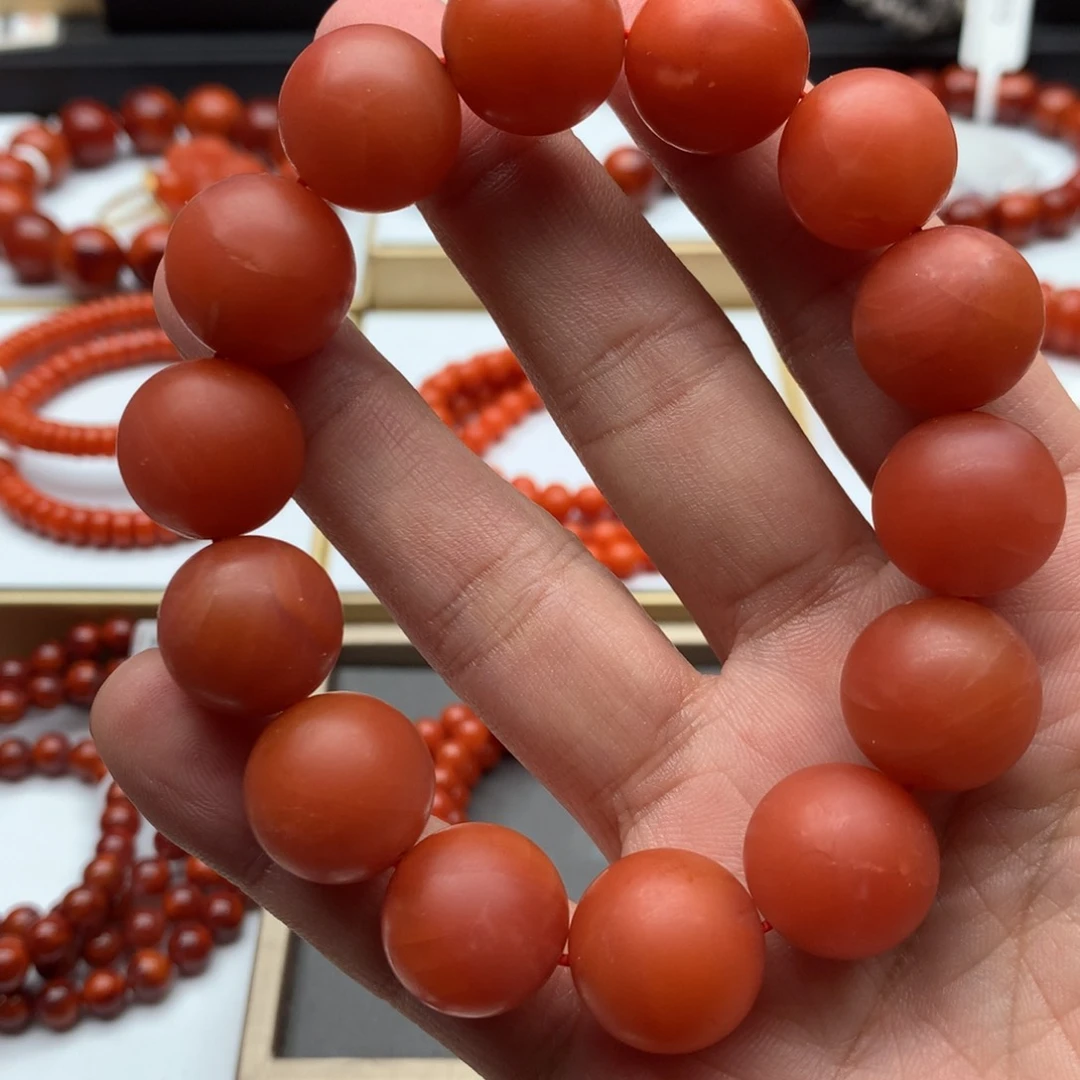 南红玛瑙手链，发货一个未镶嵌