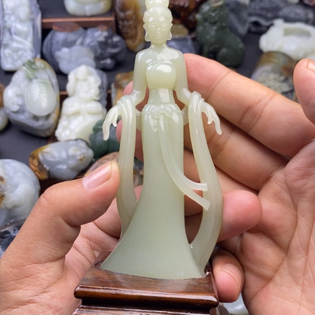 和田玉未镶嵌挂件