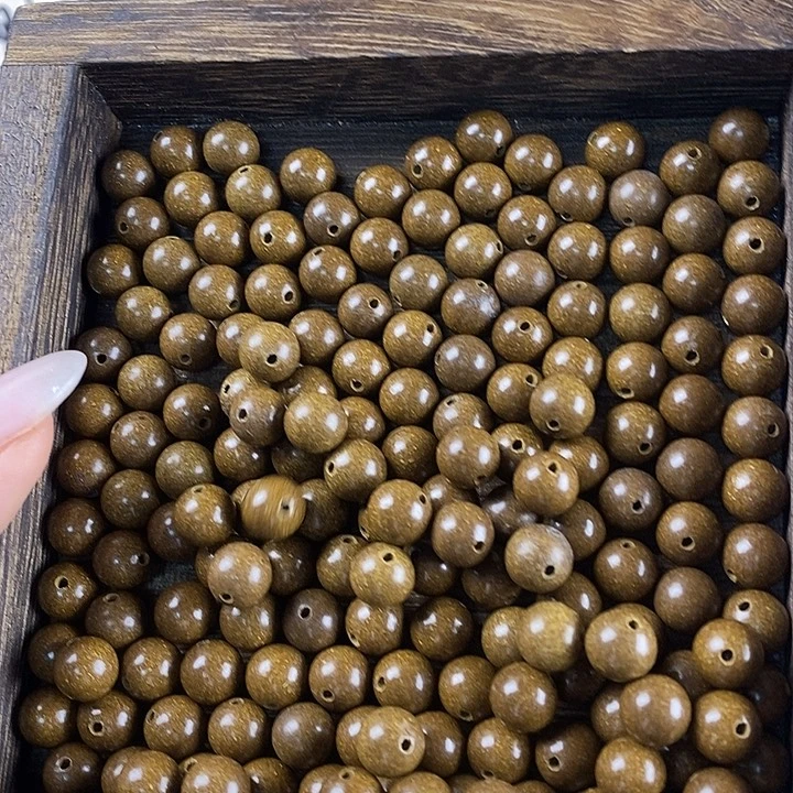 泥塑0.8鹅梨帐中香瑕疵珠90g