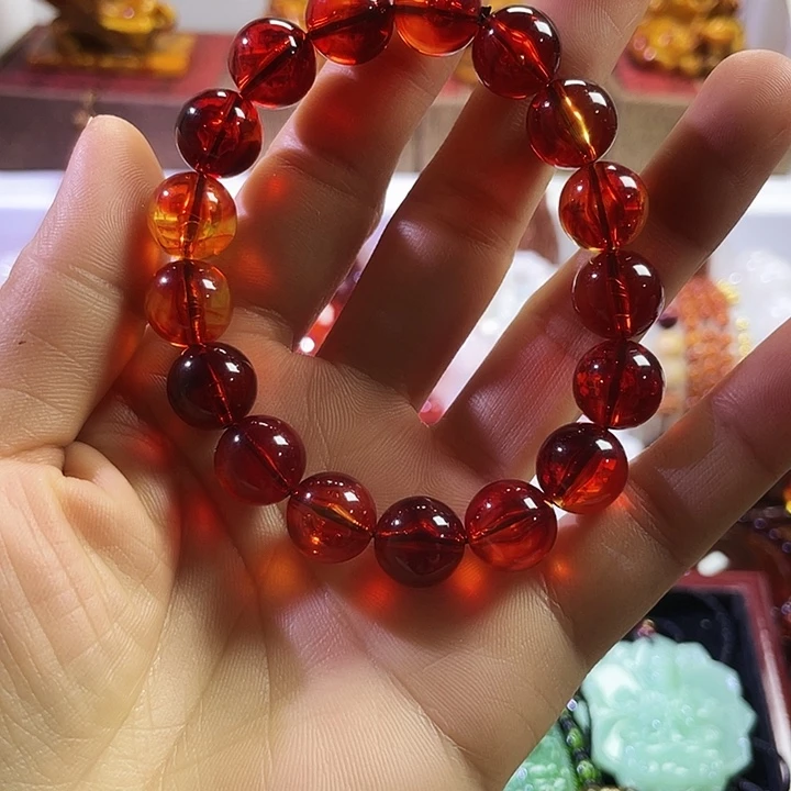 红豆杉血药珀手串