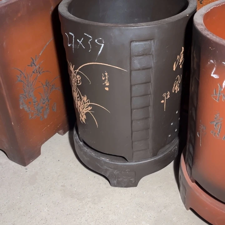 紫砂花盆紫砂花盆