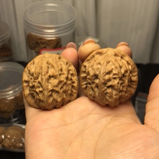 文玩核桃吊坠白狮子