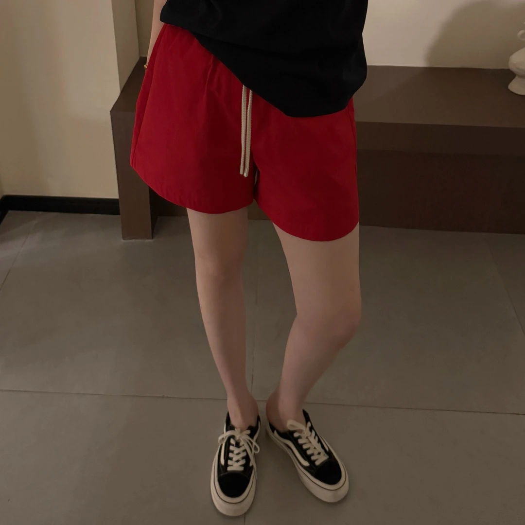 韩系休闲舒适百搭时尚宽松气质高级夏季短裤女-J25218330