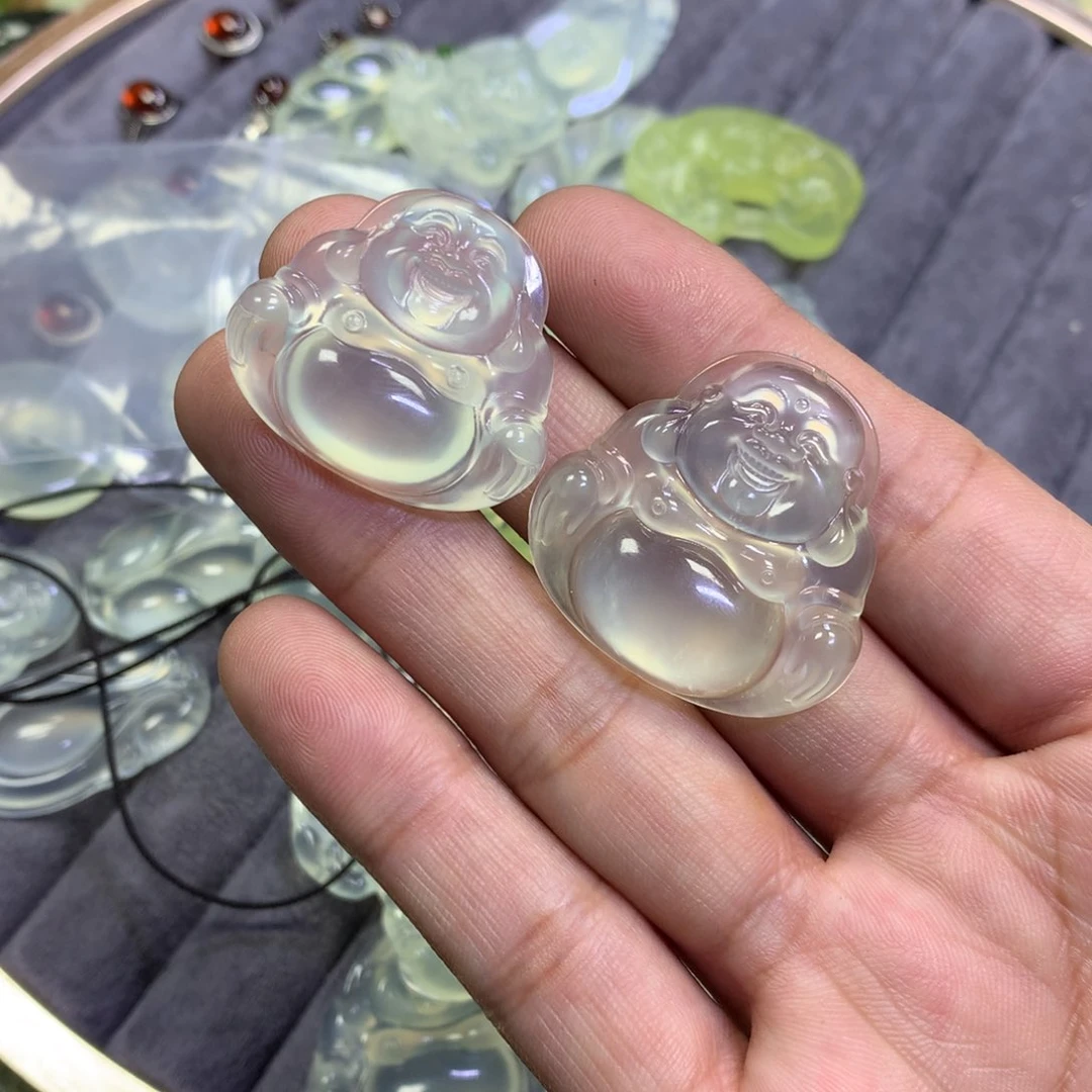 岫玉颈饰未镶嵌7*～佛公