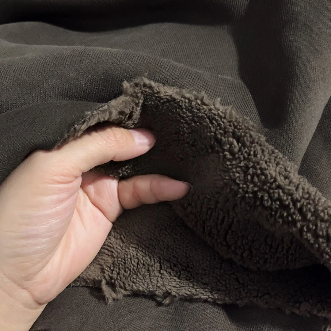 摩卡棕色羊驼绒1.8×2米长带螺纹