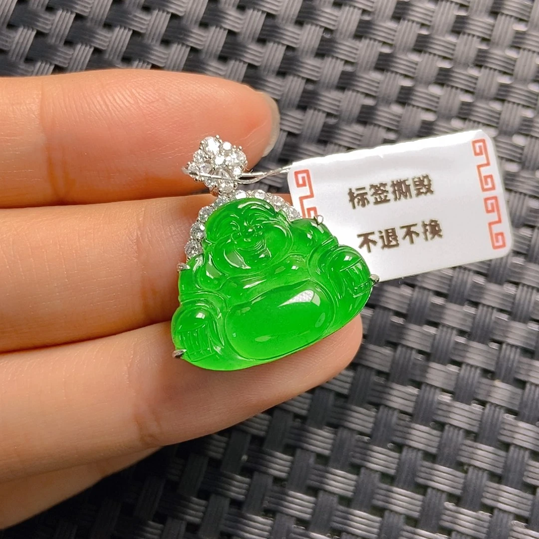 翡翠银S925镶嵌颈饰