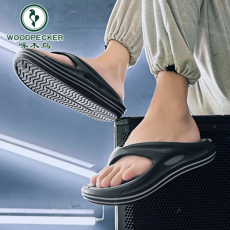 【啄木鸟】正品2026新款拖鞋男夏季外穿凉鞋人字拖运动休闲沙滩凉拖