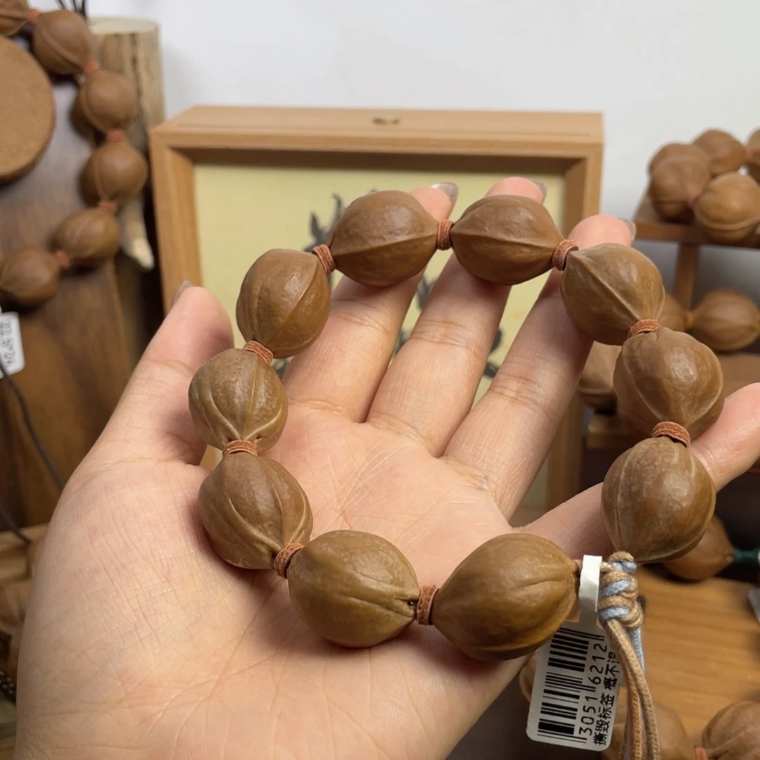 金***哥橄榄核手串/手链21*26梅林铁核。微缩已告知