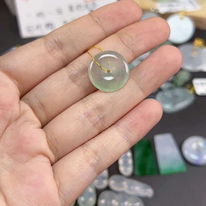 裸石翡翠冰种平安扣