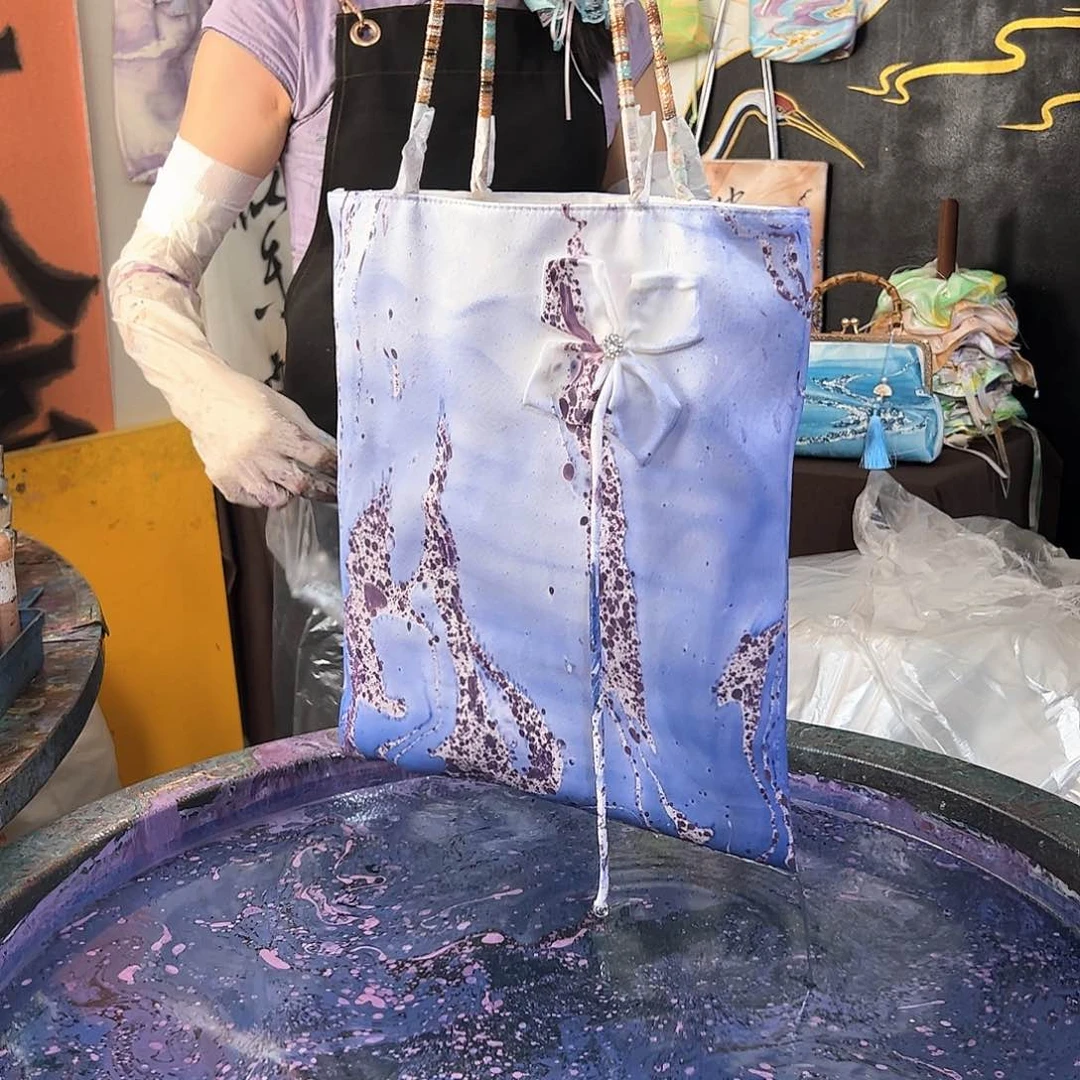 282紫碎花栀子花包
